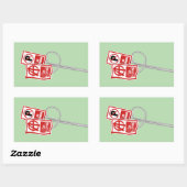 Sticker Rectangulaire Panneau d'interdiction de stationner anarchique (Feuille)