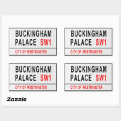 Sticker Rectangulaire Panneau Londres Style ancien (Feuille)