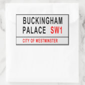 Sticker Rectangulaire Panneau Londres Style ancien (Sac)