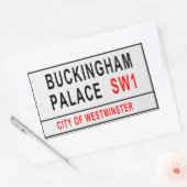Sticker Rectangulaire Panneau Londres Style ancien (Enveloppe)