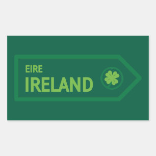 Sticker Rectangulaire Panneau routier d'Irlande