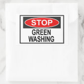 Sticker Rectangulaire Panneau Stop Greenwash (1) (Sac)