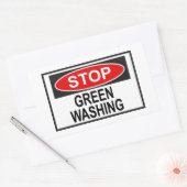 Sticker Rectangulaire Panneau Stop Greenwash (1) (Enveloppe)