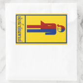 Sticker Rectangulaire Panneau thaïlandais ⚠ toilettes Ladyboy ⚠ (Sac)