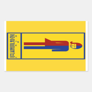 Sticker Rectangulaire Panneau thaïlandais ⚠ toilettes Ladyboy ⚠