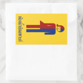 Sticker Rectangulaire Panneau thaïlandais ⚠ toilettes Ladyboy ⚠ (Sac)