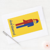 Sticker Rectangulaire Panneau thaïlandais ⚠ toilettes Ladyboy ⚠ (Enveloppe)