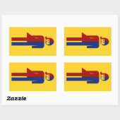 Sticker Rectangulaire Panneau thaïlandais ⚠ toilettes Ladyboy ⚠ (Feuille)