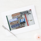 Sticker Rectangulaire Panneaux de rue irlandais (Enveloppe)