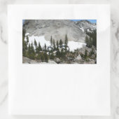Sticker Rectangulaire Panorama en granit neigeux à Yosemite (Sac)