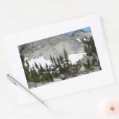 Sticker Rectangulaire Panorama en granit neigeux à Yosemite (Enveloppe)
