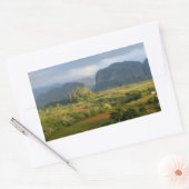Sticker Rectangulaire Panoramic valley landscape, Cuba (Enveloppe)