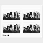 Sticker rectangulaire panoramique New York City (Feuille)