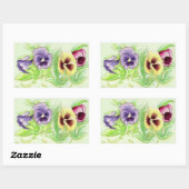 Sticker Rectangulaire Pansement de printemps (Feuille)