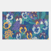 Sticker Rectangulaire Pansies (Devant)