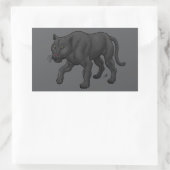 Sticker Rectangulaire Panthère noire (Sac)