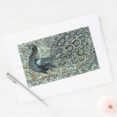Sticker Rectangulaire Paon (Enveloppe)