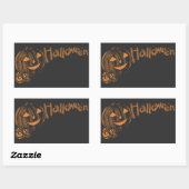 Sticker Rectangulaire Papa's Posse of Halloween Jack o Lanterns (Feuille)