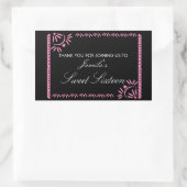 Sticker Rectangulaire Papel Picado Fiesta Sweet 16 Mexicaine Saint Jacqu (Sac)