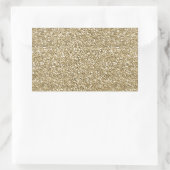 Sticker Rectangulaire Papier d'enveloppement de Parties scintillant de F (Sac)