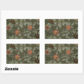 Sticker Rectangulaire Papier peint en treillis de William Morris (Feuille)