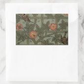 Sticker Rectangulaire Papier peint en treillis de William Morris (Sac)