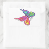 Sticker Rectangulaire Papillon (Sac)