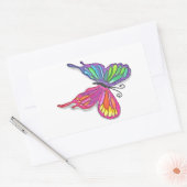 Sticker Rectangulaire Papillon (Enveloppe)