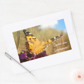 Sticker Rectangulaire Papillon. (Enveloppe)