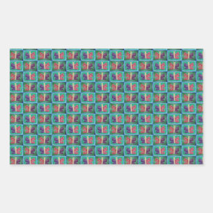 Sticker Rectangulaire Papillon coloré Filtres Half Drop