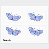 Sticker Rectangulaire Papillon cosmique (Feuille)