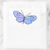 Sticker Rectangulaire Papillon cosmique (Sac)