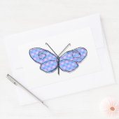 Sticker Rectangulaire Papillon cosmique (Enveloppe)