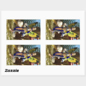 Sticker Rectangulaire Papillon de fée (Feuille)