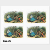 Sticker Rectangulaire Papillon Elf Art Cute Elves Papillons (Feuille)