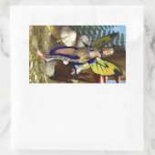 Sticker Rectangulaire Papillon Fée (Sac)
