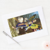 Sticker Rectangulaire Papillon Fée (Enveloppe)