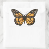 Sticker Rectangulaire Papillon monarque (Sac)