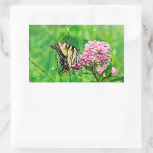 Sticker Rectangulaire Papillon oriental de machaon de tigre (Sac)