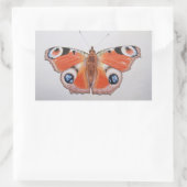 Sticker Rectangulaire Papillon Peacock 2012 (Sac)