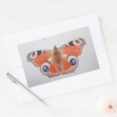 Sticker Rectangulaire Papillon Peacock 2012 (Enveloppe)