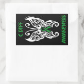 Sticker Rectangulaire Papillon/Tribal...C Diff (Sac)