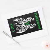 Sticker Rectangulaire Papillon/Tribal...C Diff (Enveloppe)