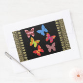 Sticker Rectangulaire Papillons (Enveloppe)
