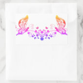 Sticker Rectangulaire Papillons arc-en-ciel (Sac)