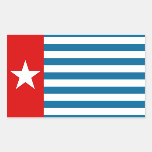Sticker Rectangulaire papua occidental (Devant)