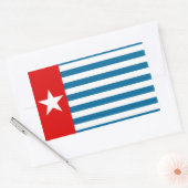 Sticker Rectangulaire papua occidental (Enveloppe)