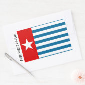 Sticker Rectangulaire papua occidental (Enveloppe)