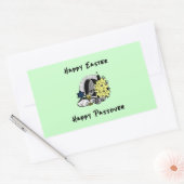 Sticker Rectangulaire Pâques et Pâques interconfessionnelles joyeuses (Enveloppe)