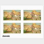 Sticker Rectangulaire Pâques Joyeuses (Feuille)